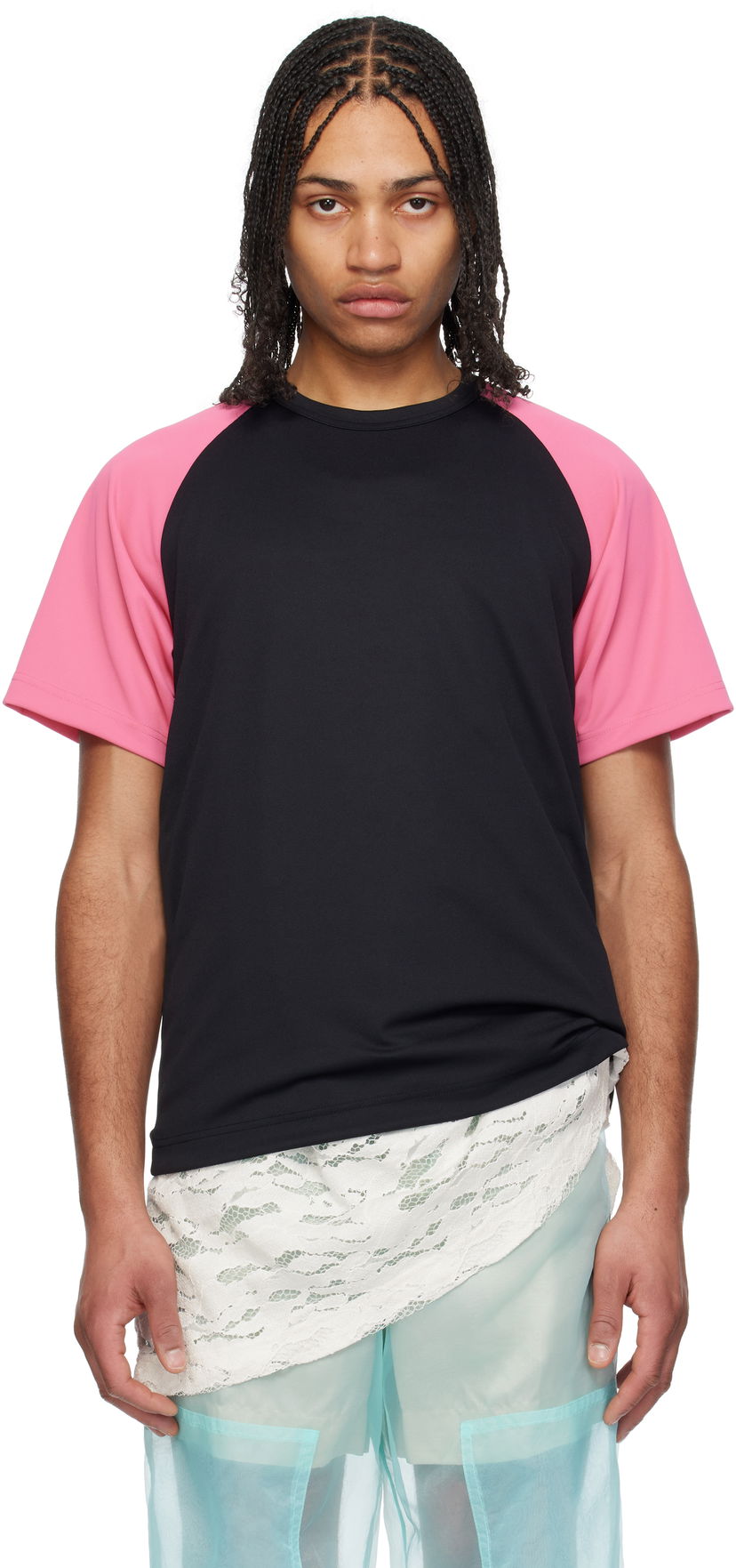 T-shirt Comme des Garçons Homme Plus Honeycomb T-Shirt Sort | PO-T009-051