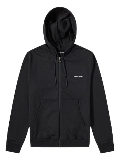 Sweatshirt Balenciaga Copyright Logo Zipped Hoodie Sort | 508189TYK531000