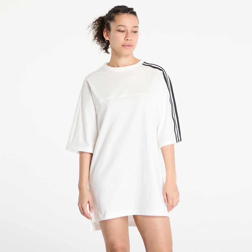 Kjole Y-3 Y-3 3-Stripes Short Sleeve T-Shirt Dress Hvid | JM7845