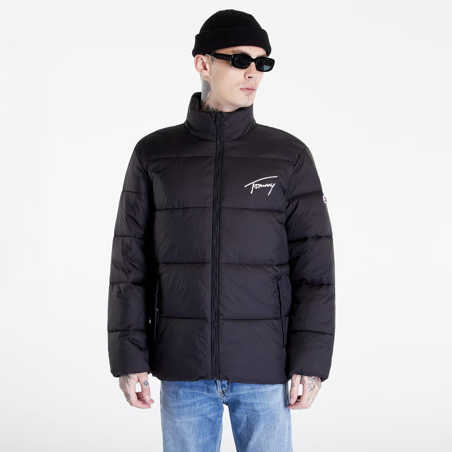 Puffer jakke Tommy Hilfiger TOMMY JEANS Signature Puffer Sort | DM0DM15446 BDS, 0