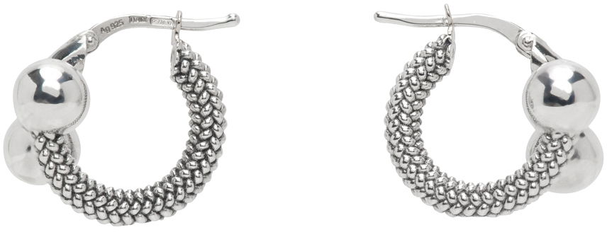 Øreringe Bottega Veneta Intreccio Earrings Grå | 732124 V5070, 0