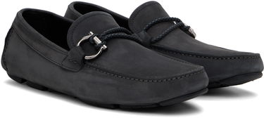 Sneakers og sko FERRAGAMO Salvatore Ferragamo Gancini Driver Loafers Grå | 778848, 3
