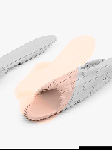 Sneakers og sko Bottega Veneta Woven Knot Flat Slide Sandals Lyserød | 806918V2ED06801, 3