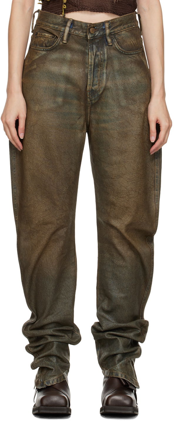 Jeans Acne Studios Coated Brun | A00408-, 0