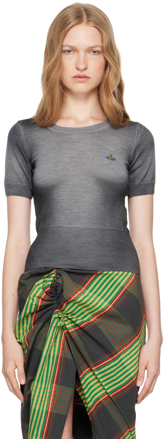 Sweater Vivienne Westwood Vivienne Westwood Eli Knit Sweater Grå | 1803005I-Y002V-, 0
