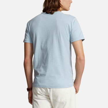 T-shirt Polo by Ralph Lauren Polo Ralph Lauren Custom-Slim-Fit Rundhals-T-Shirt Blå | 710671438362, 1