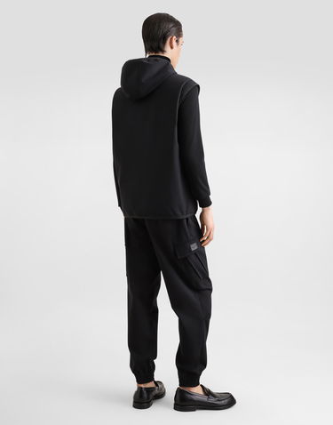 Vest Dolce & Gabbana Dolce & Gabbana Technical Fabric Hooded Vest Sort | G9AOGTFUGS1N0000, 2