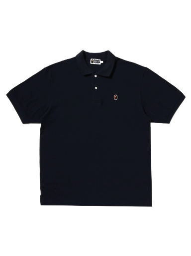 Polo skjorte BAPE Ape Head One Point Relaxed Fit Polo Tee Mørkeblå | 1J30-112-005