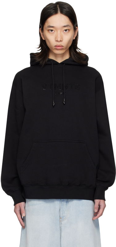 Sweatshirt VETEMENTS Crystal Logo Hoodie Sort | VL22HD300B, 0