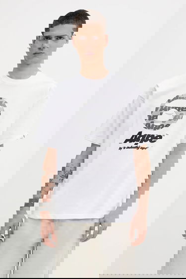 T-shirt AAPE by A Bathing Ape AAPE Basic Print T-Shirt Hvid | AAPTEM1639XXO, 0