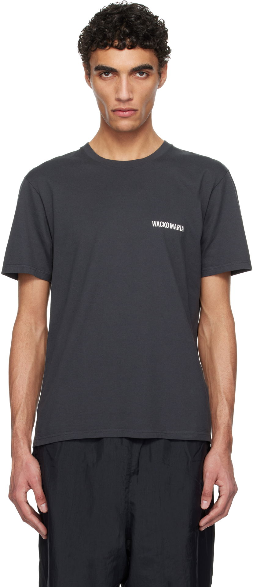 T-shirt WACKO MARIA WACKO MARIA Standard Crew Neck T-Shirt Grå | 25SSE-WMT-ST02