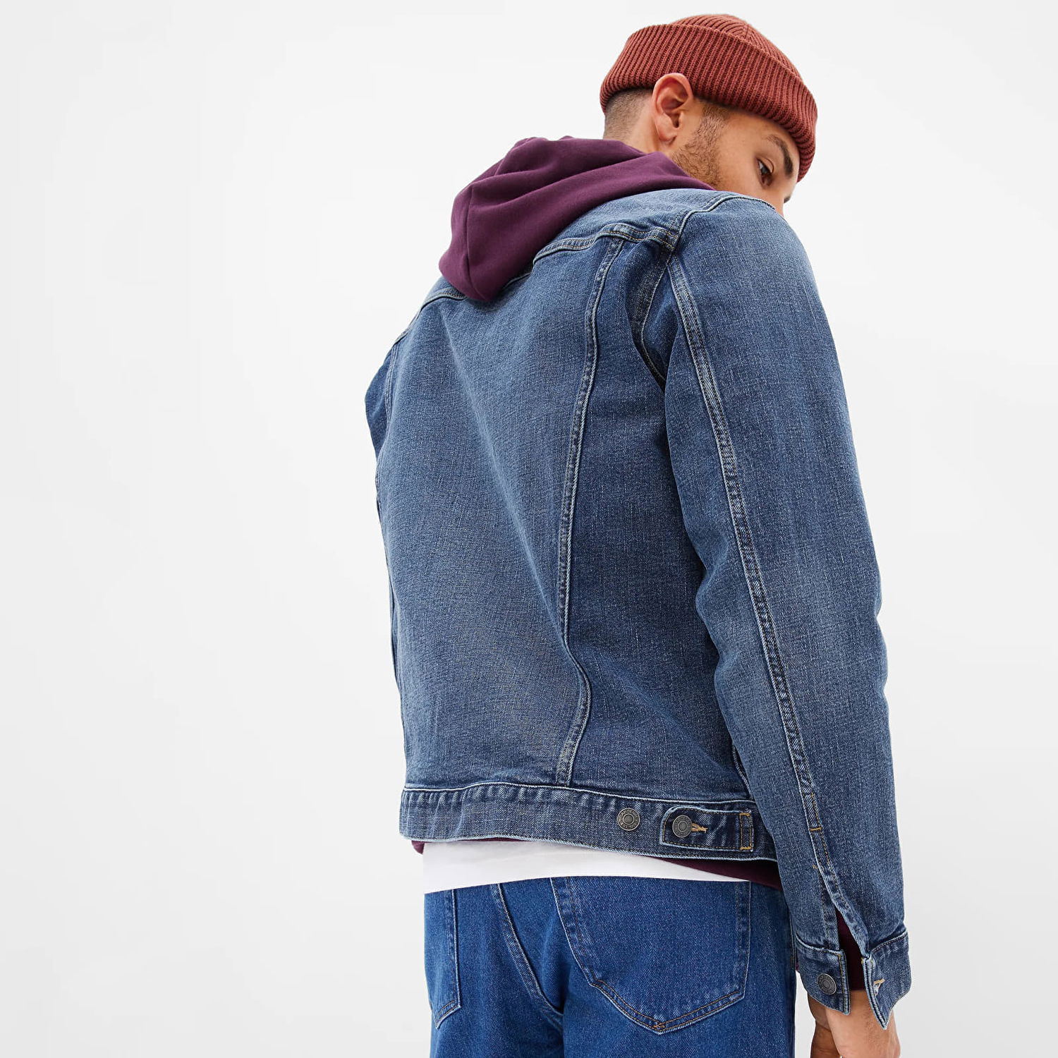 Jakke GAP Denim Jacket Medium Dark Mørkeblå | 413766-00, 1