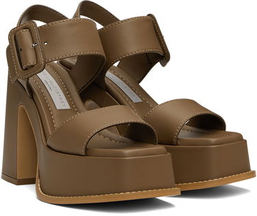 Sneakers og sko Stella McCartney Skyla Buckled Platform Sandals Brun | 810394AP0AL0, 3