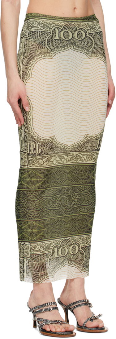 Nederdel Jean Paul Gaultier Jean Paul Gaultier 'The Cartouche' Print Maxi Skirt Grøn | 24/25-F-JU142-T515-400300156, 1