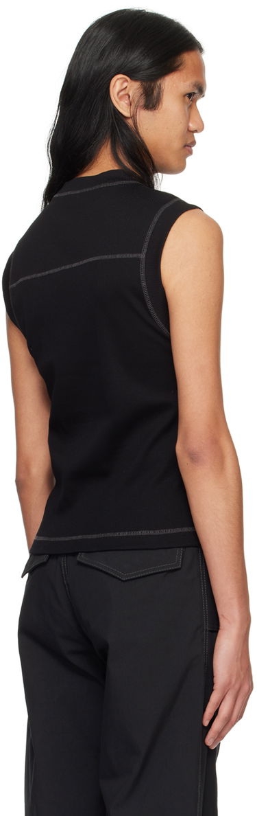 Tanktop Dion Lee Fitted Tank Top Sort | C3177PS24, 2