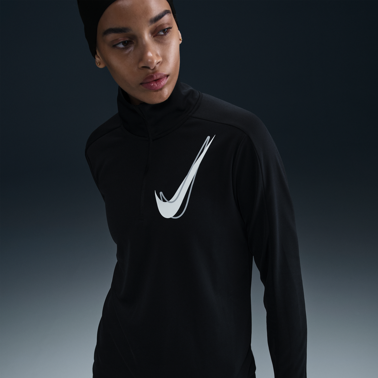 Sweatshirt Nike Swoosh Dri-FIT Midlayer 1/2 Zip Sort | HJ2225-010, 0