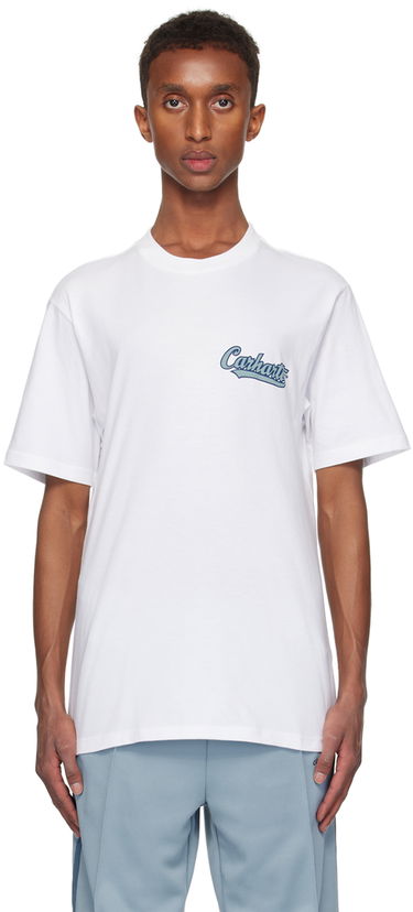 T-shirt Carhartt WIP Spill Logo Print T-Shirt Hvid | I033950, 0