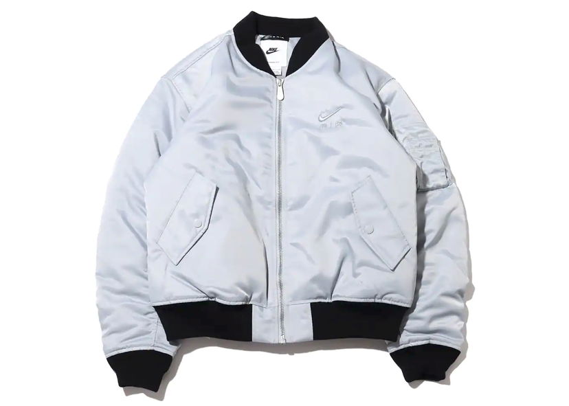 Bomberjakke Nike Sportswear Air Bomber Jacket (Asia Sizing) Wolf Grey Grå | DV9892-012