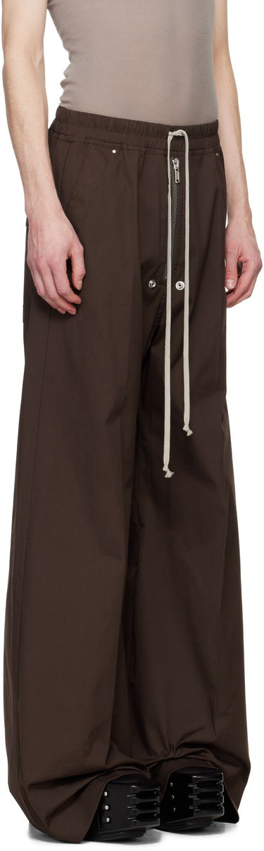 Bukser Rick Owens Rick Owens Hollywood Wide Bela Trousers Brun | RU01E5366 TE, 1