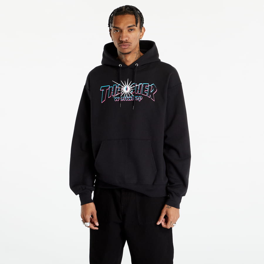 Sweatshirt Thrasher x  AWS Nova Hoodie Sort | 145276, 0
