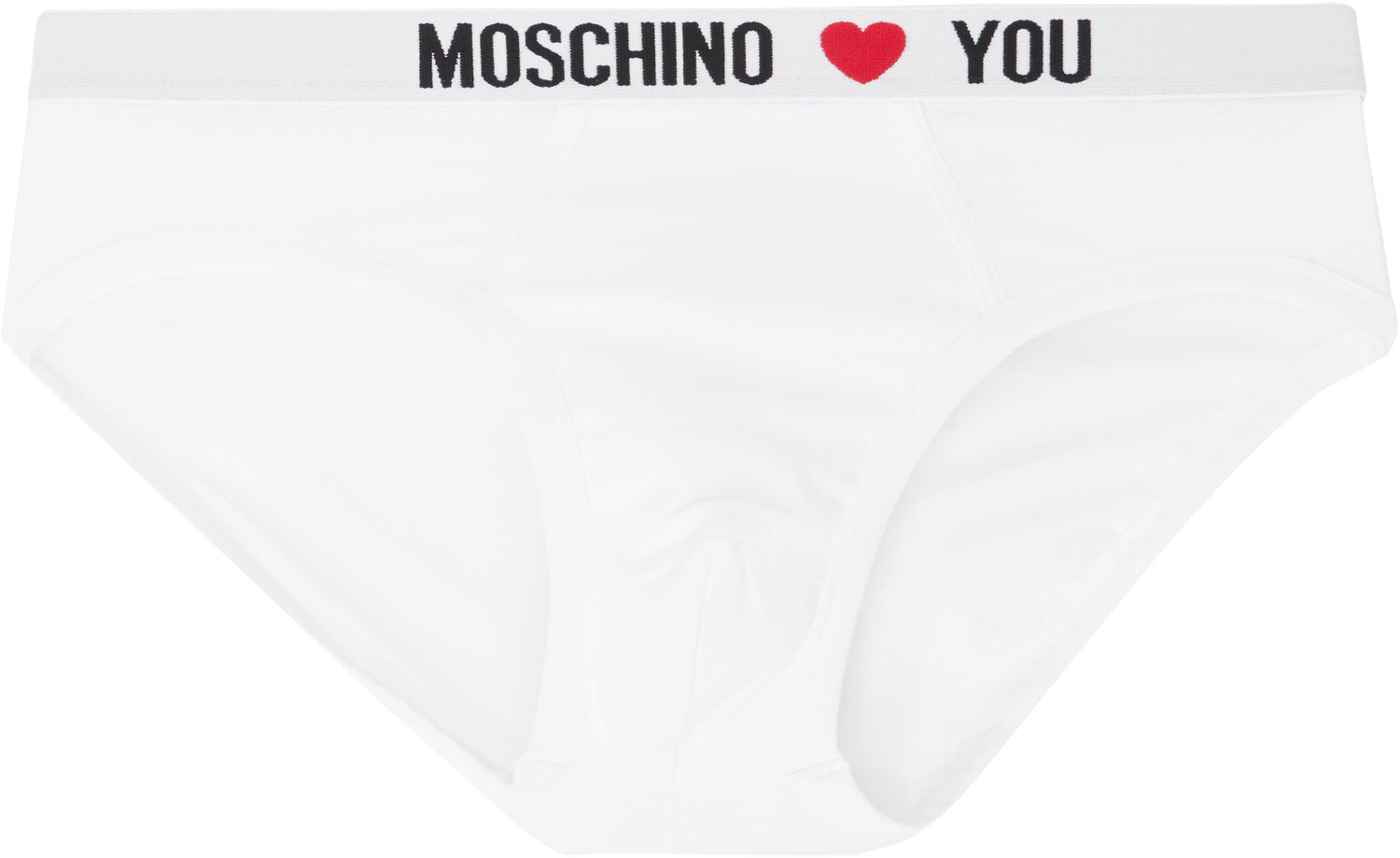 Trusser Moschino Moschino 'My Valentine' Two-Pack Briefs Hvid | 251V11310 4402 1555, 1