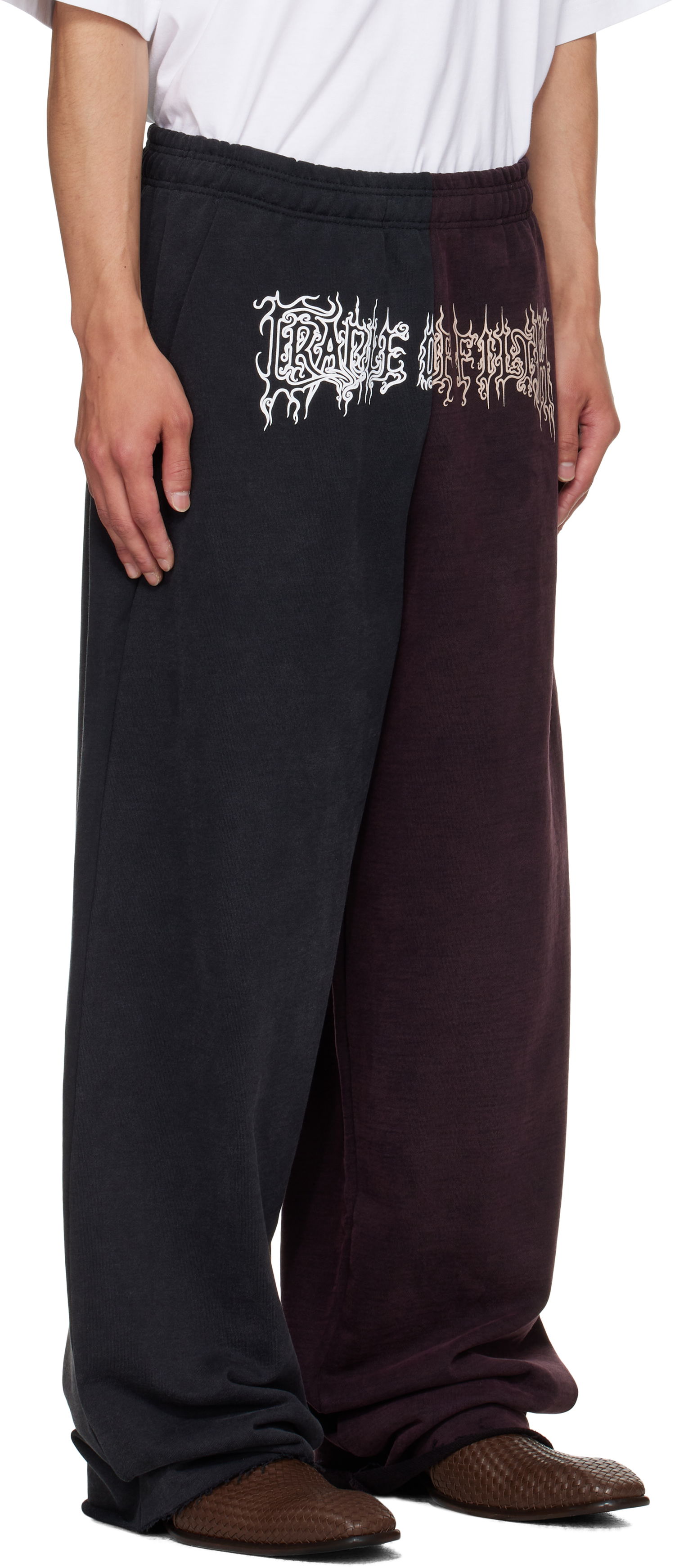 Joggingbukser VETEMENTS Vetements Cradle of Filth Cut-Up Baggy Sweatpants Bourgogne | UCF76SP900BR, 1