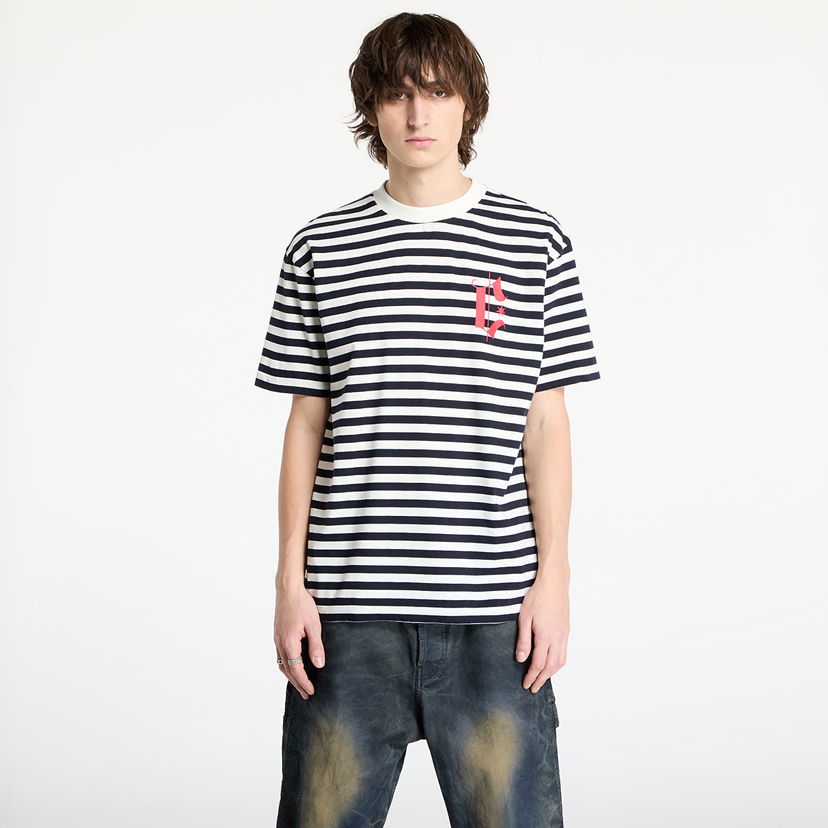 T-shirt Marcelo Burlon Marcelo Burlon County Goth Stripe Boxy T-Shirt Flerfarvet | CMAA05AS25JER0040146