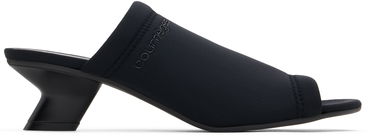 Sneakers og sko Courrèges Courrèges Wet Scuba Heeled Mules Sort | 125SSD029NE0006, 0
