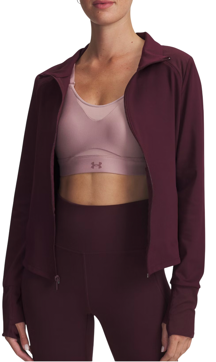 Jakke Under Armour Meridian Full-Zip Cropped Jacket with Thumbholes Bourgogne | 1379157-600