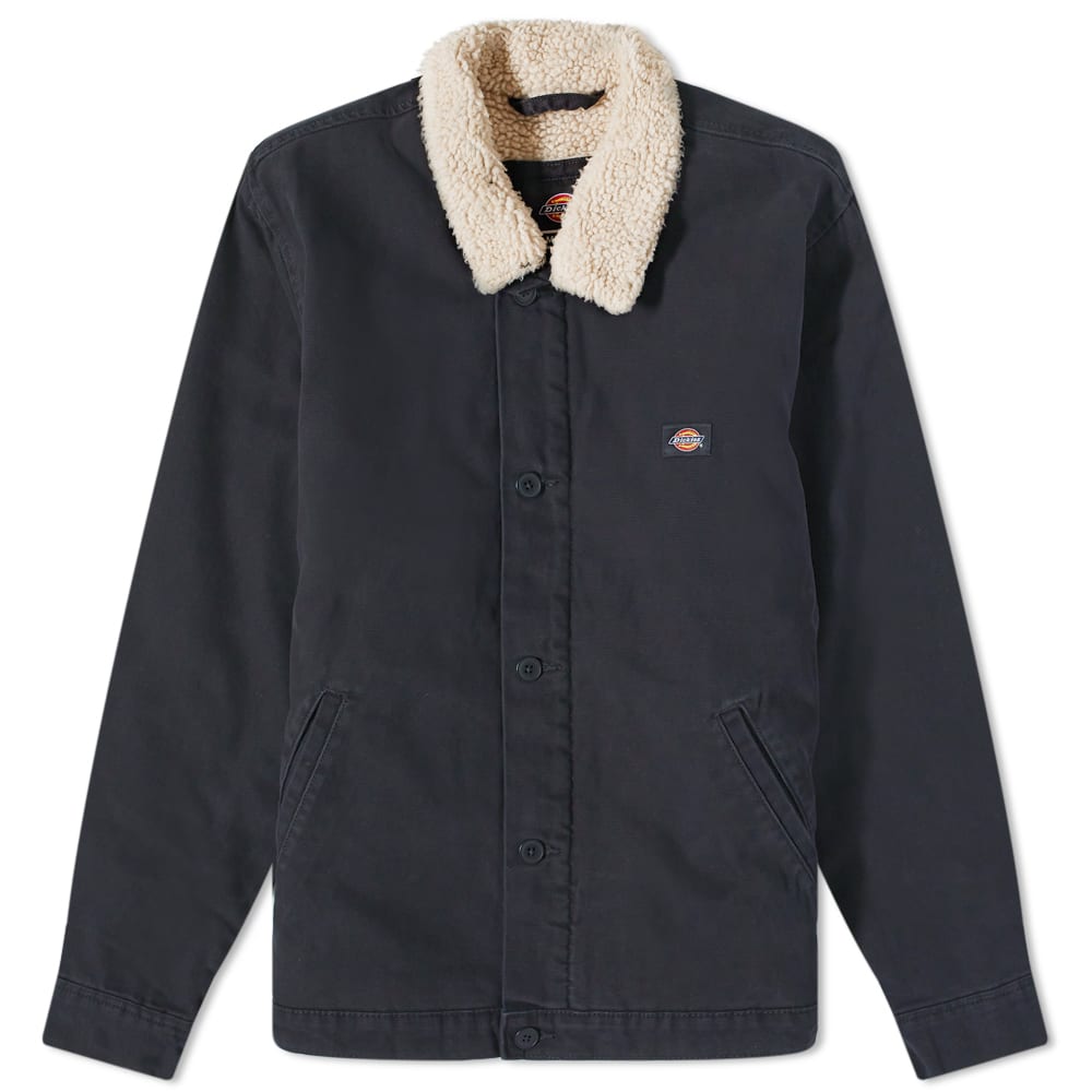 Jakke Dickies Sherpa Lined Deck Jacket Stonewashed Sort | DK0A4XFYC401, 0