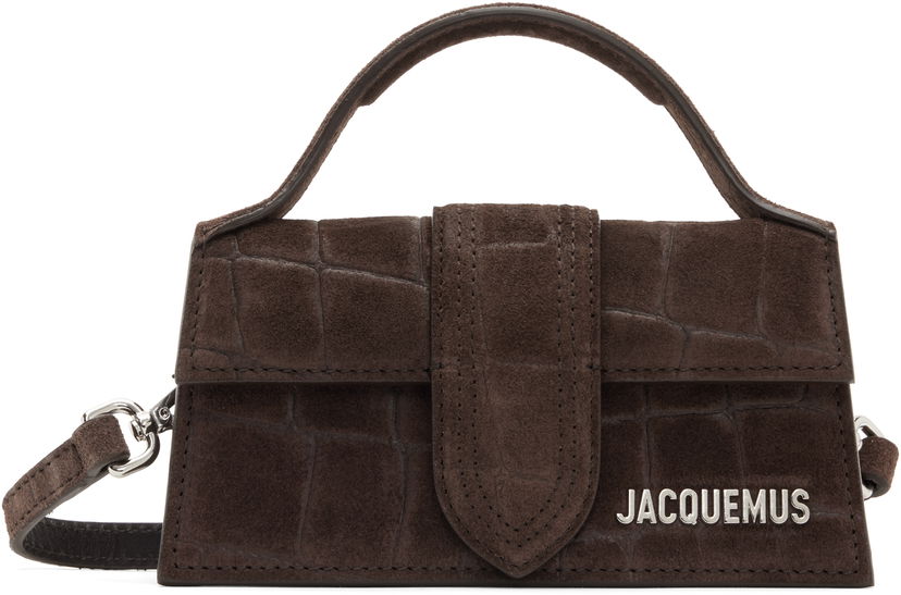 Håndtaske Jacquemus Jacquemus 'The Bambino' Suede Shoulder Bag Brun | 25E213BA006-3243