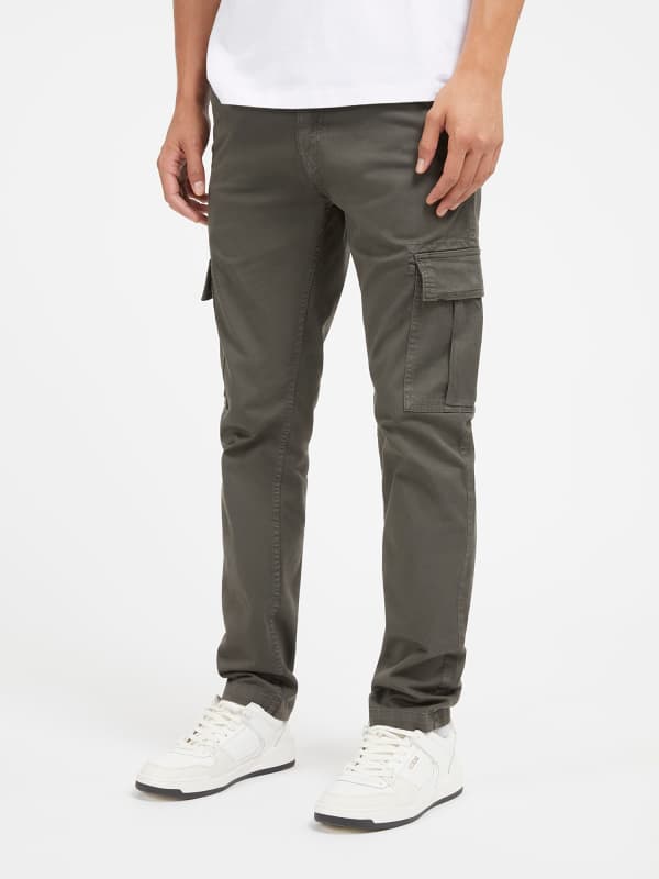 Bukser og jeans GUESS Slim Fit Grå | M2GB27WCNZ0, 0