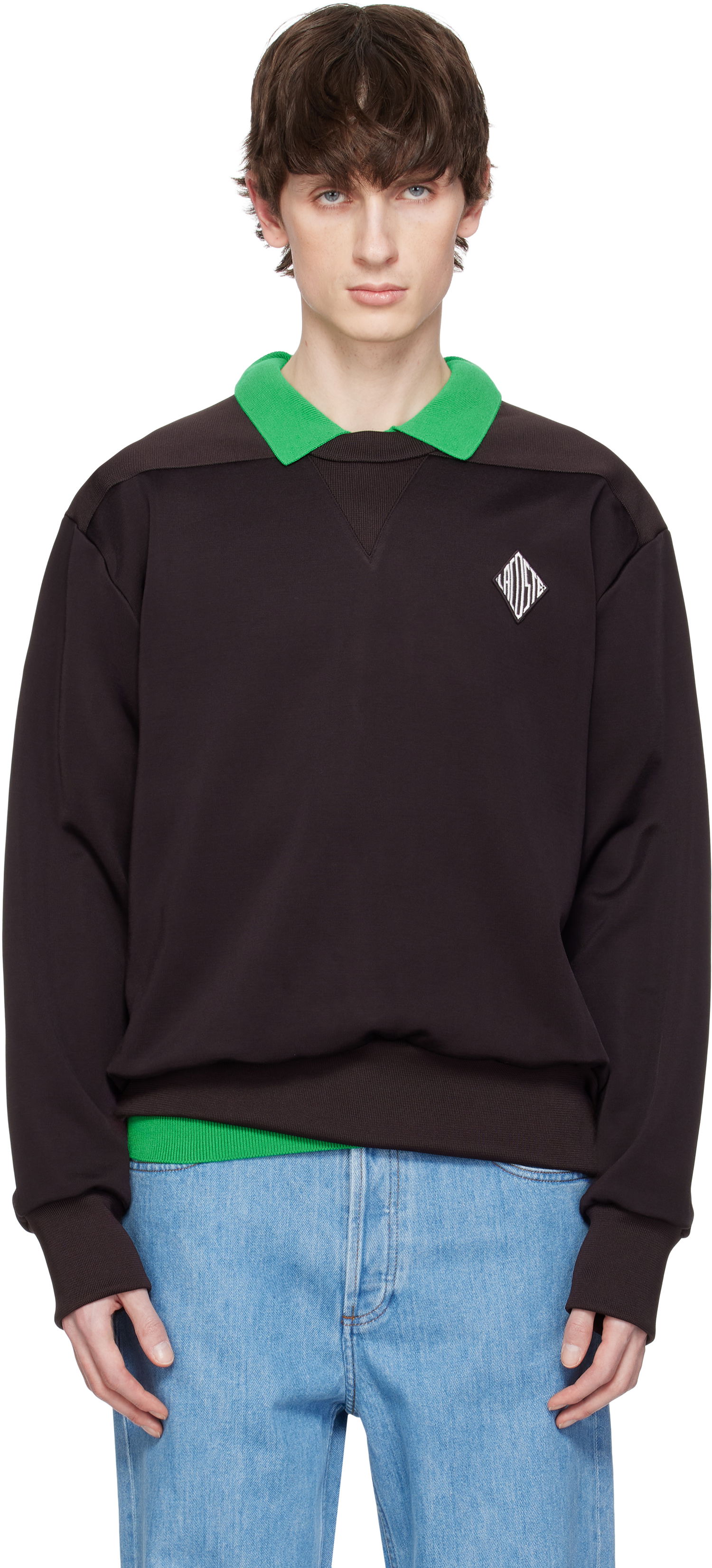 Sweater Lacoste Lacoste Runway Badge Sweatshirt Brun | SH6761, 0