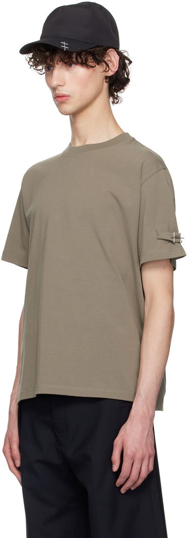 T-shirt HELIOT EMIL Khaki Armband T-Shirt Beige | PREAW24_M_09_119_DG23, 3