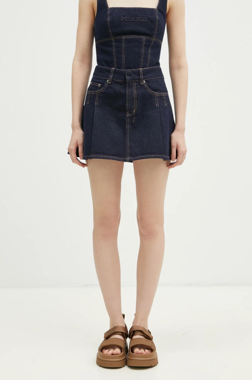 Nederdel Ksubi KSUBI Hera Mini Denim Skirt Blå | WPS25SK002, 0