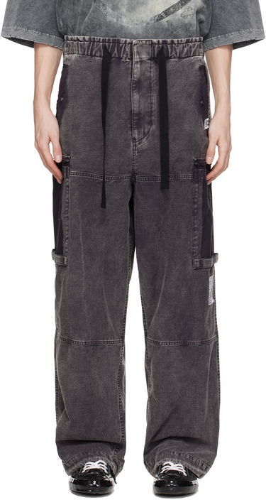 Cargo bukser Maison MIHARA YASUHIRO Maison MIHARA YASUHIRO Cotton Satin Cargo Pants Grå | J14PT172, 0