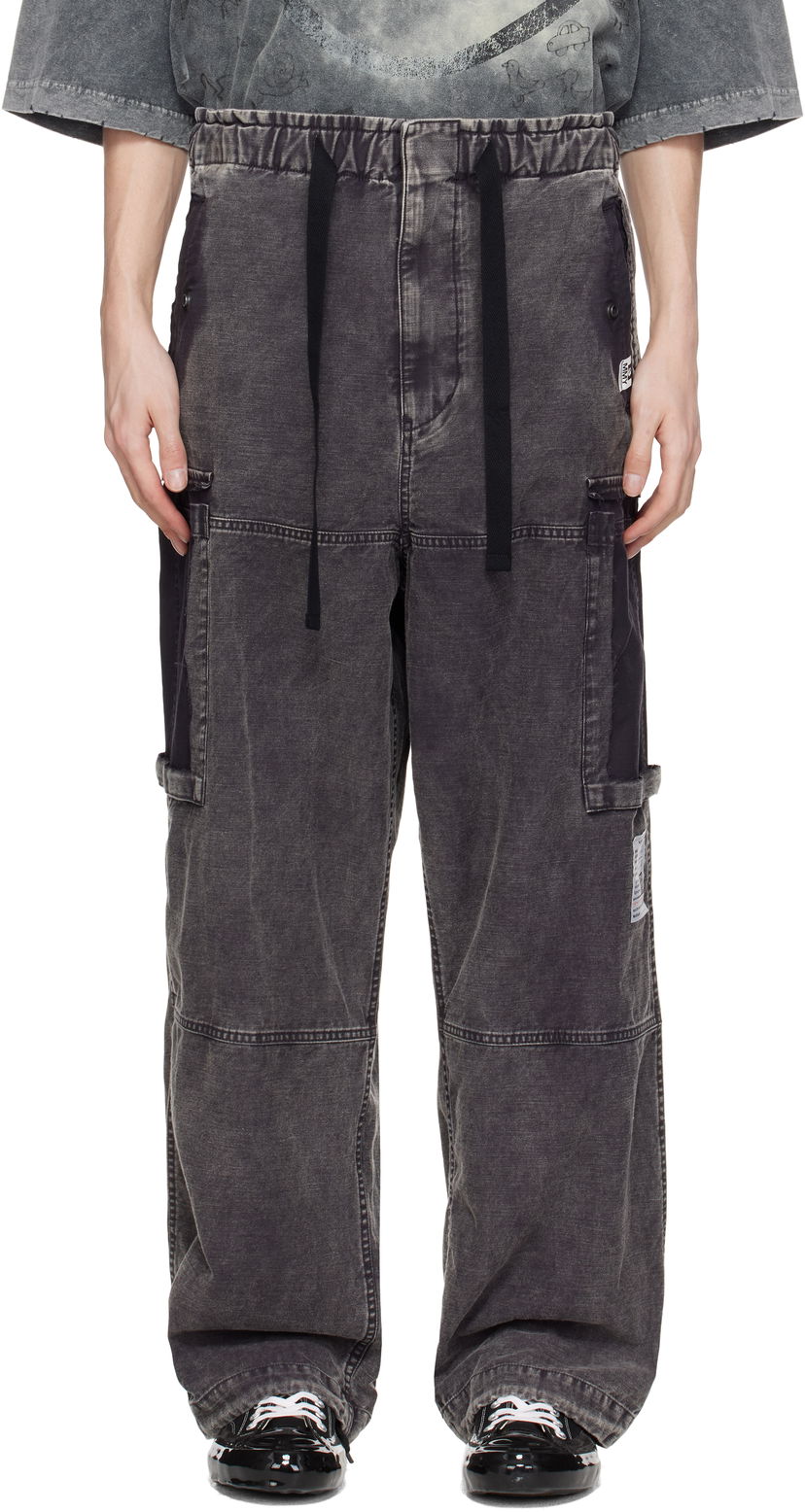 Cargo bukser Maison MIHARA YASUHIRO Maison MIHARA YASUHIRO Cotton Satin Cargo Pants Grå | J14PT172