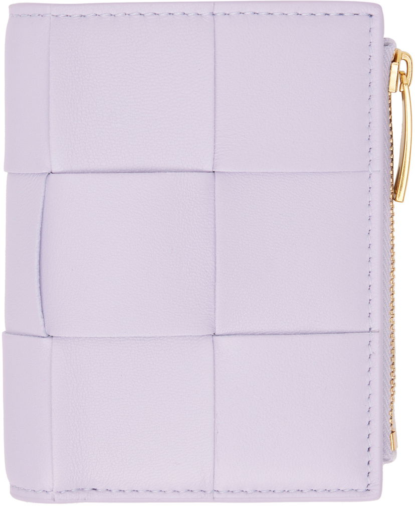 Tegnebog Bottega Veneta Purple Small Cassette Wallet Lilla | 742698 VCQC4