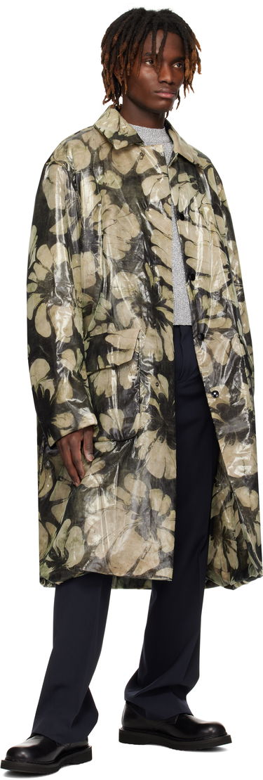 Regnfrakke Dries Van Noten Dries Van Noten Loose Fit Mac Coat Flerfarvet | 251-020222-1102, 3