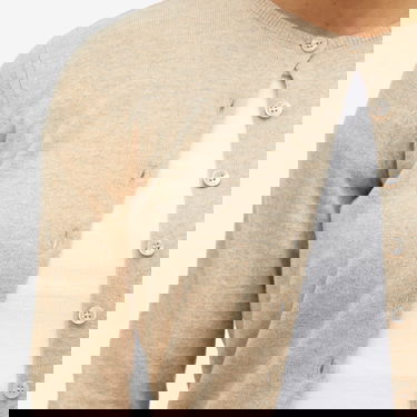 Sweater Maison Margiela Maison Margiela Shrunken Knit Cardigan, Size Large Beige | S51HP0016M13090109M, 5