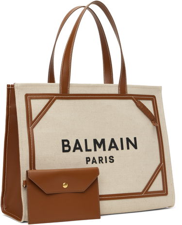 Mulepose Balmain B-Army 42 Tote Bag Beige | CN1FF810TDCS, 1