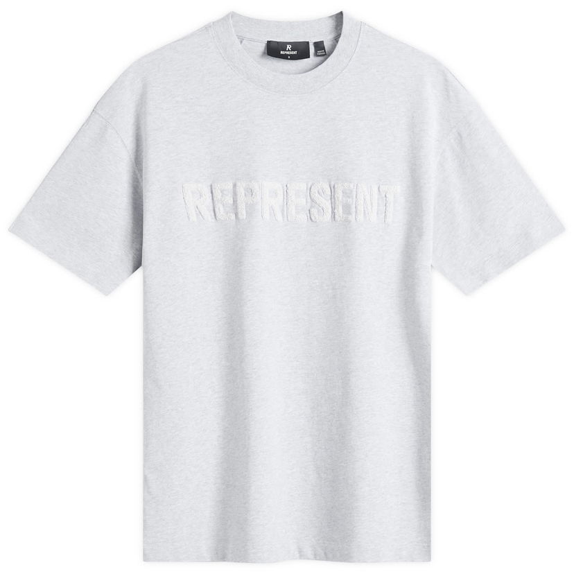 T-shirt Represent Clo Boyfriend T-Shirt with Embroidered Logo Grå | OCW41389-49