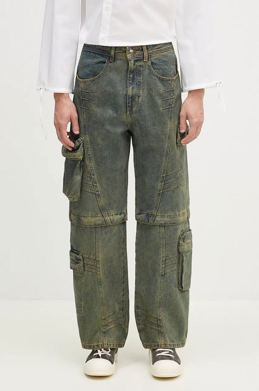 Jeans Andersson Bell Cargo Coated Wide-Leg Jeans Blå | apa749m