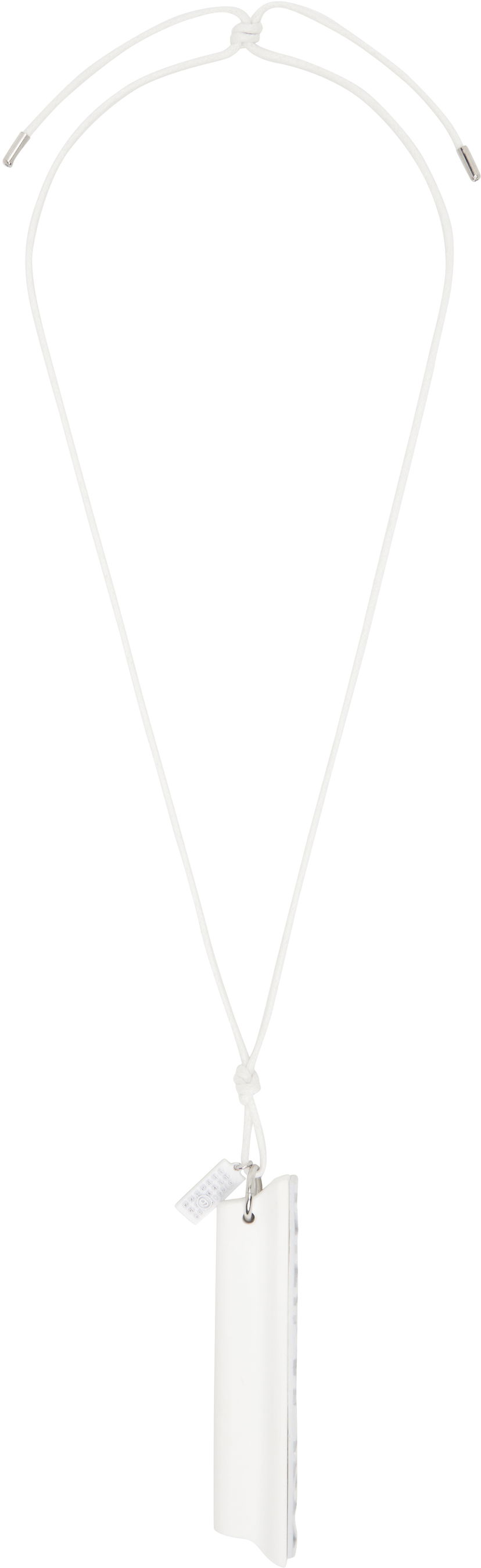 Halskæde Maison Margiela MM6 Maison Margiela 'Invitation' Pendant Necklace Hvid | SM7UU0074 P7352