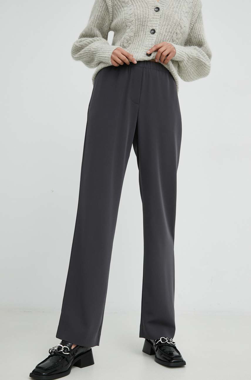 Leggings Samsoe Samsoe Hoys Straight Pants Grå | F16304674, 0