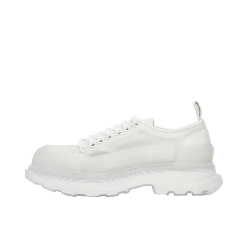 Sneakers og sko Alexander McQueen Mesh Tread Slick Low Sneakers Hvid | 662672W4Q31