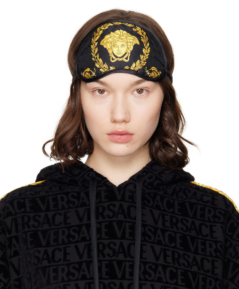 Solbriller Versace Versace Crete de Fleur Sleep Mask Sort | ZMAS18104_ZSEP0186