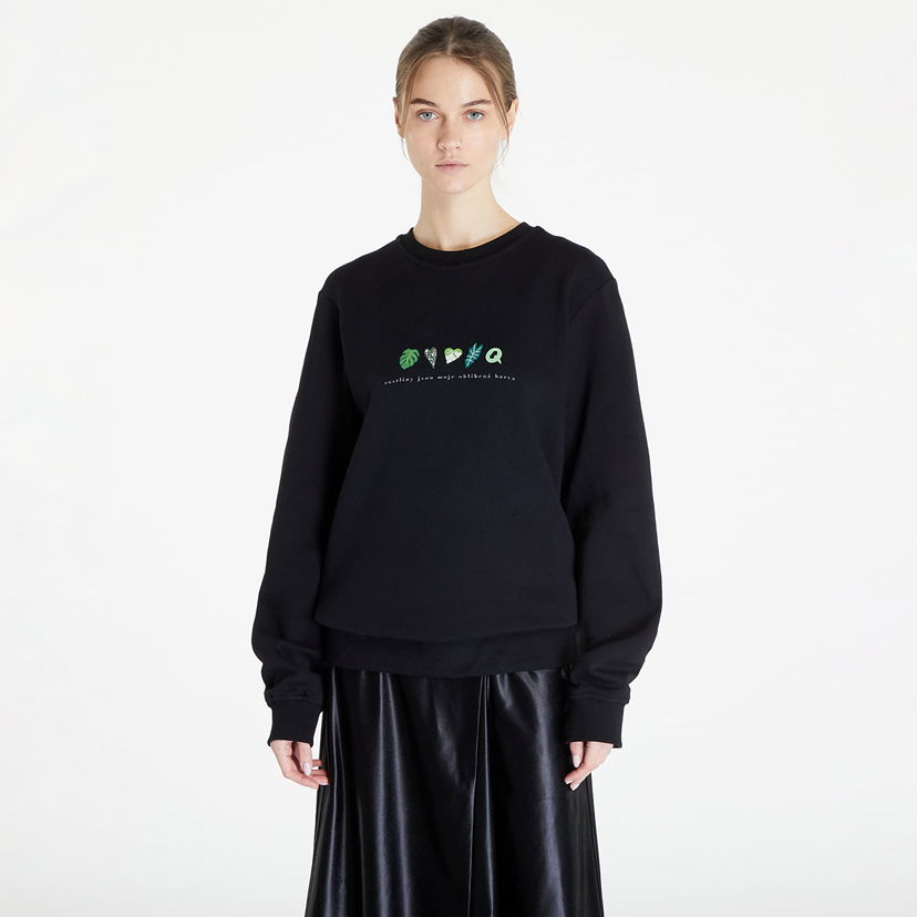 Sweatshirt Queens Rostliny Jsou Moje Oblíbená Barva Crewneck Sort | QNS_041