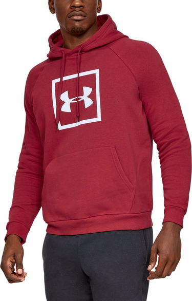 Sweatshirt Under Armour Rival Fleece Logo Hoodie Rød | 1329745-651, 0