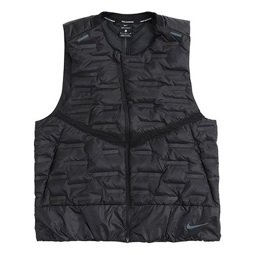 Vest Nike Aeroloft Stay Warm Reflective Running Vest Sort | CU7798-010
